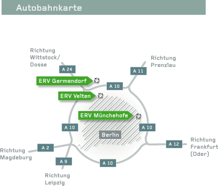 ERV GmbH Überblick Standorte