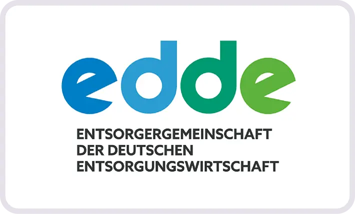Link zum EFB-Zertifikat: edde Entsorgergemeinschaft der deutschen Entsorgungswirtschaft